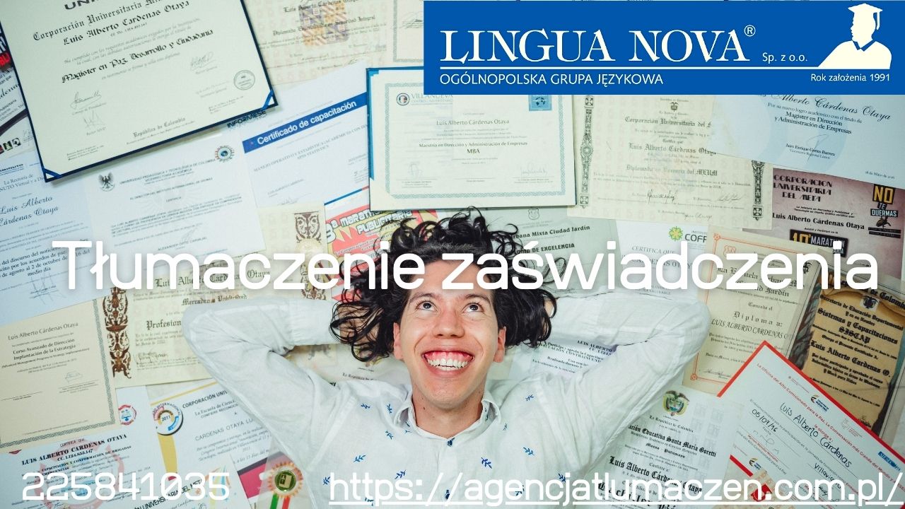 Tłumaczenie zaświadczenia