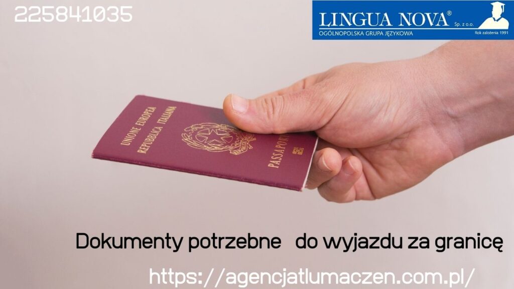 Dokumenty do wyjazdu za granicę
