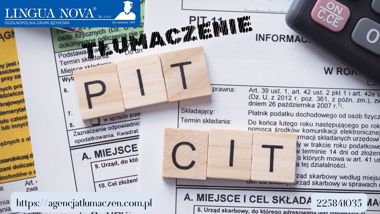 Tłumaczenie formularza Pit